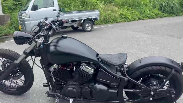 ヤマハ ドラッグスター４００ マットブラックフルカスタム ストレッチタンク｜ＢＩＫＥ ＬＩＮＥ｜新車・中古バイクなら【グーバイク】